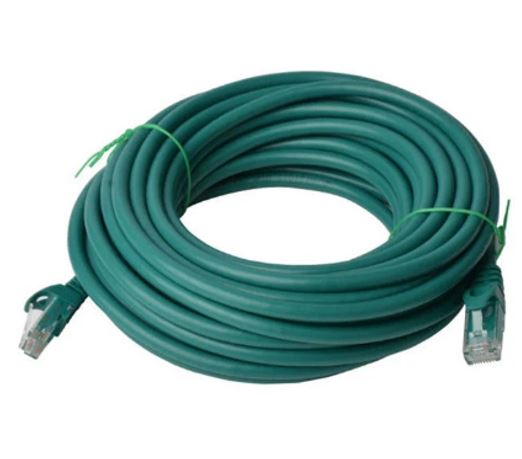 8Ware PL6A-20GRN CAT6A Cable 20m - Green Color RJ45 Ethernet Network LAN UTP Patch Cord Snagless