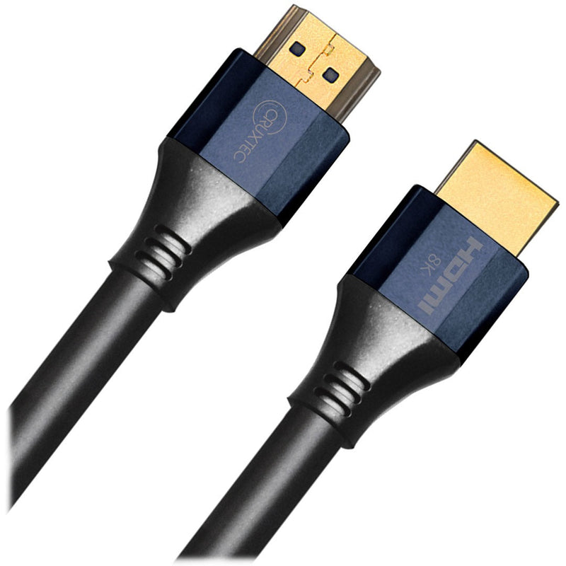 Cruxtec  HC21-10-BK HDMI 2.1 8K with Ethernet Male to Male Cable 10m Black, supports 8K@60Hz- 4K@120Hz