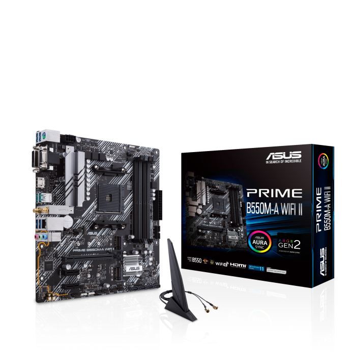 Asus PRIME B550M-A WIFI II AM4 Micro-ATX Motherboard