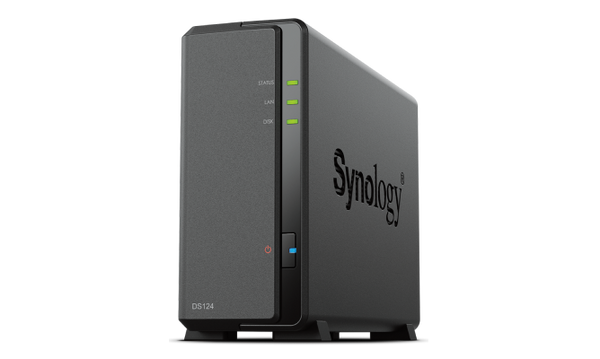 Synology DiskStation DS124 1-Bay 3.5" Diskless 1xGbE NAS (Tower), Realtek RTD1619B quad-core. 1.4GHz, 1GB RAM, 2xUSB3 - 2 yr Wty