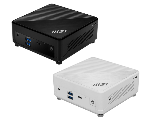 MSI Cubi 5 12M-007BAU Barebone Mini PC. i7-1255U/1x M.2/1x 2.5"/2x DDR4/1x USB 3.2 Gen 2 Type A/1x Thunderbolt 4 (USB Type C port)/2x RJ45/Wireless/BT/1x HDMI/1x DP/Black/ 3Yr
