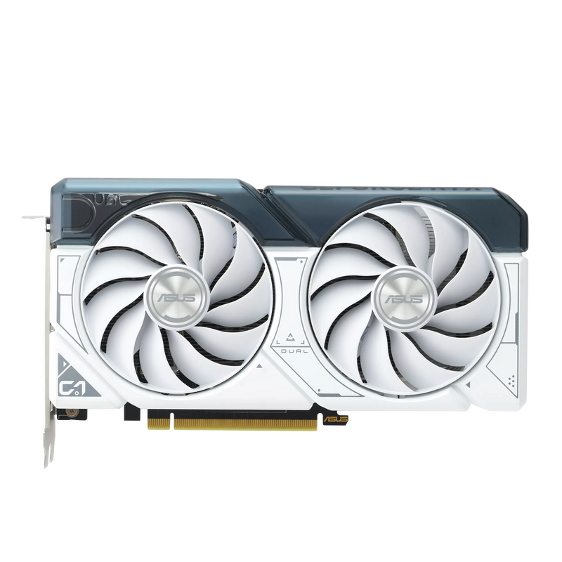 Asus DUAL-RTX4060TI-O8G-WHITE Dual GeForce RTX 4060 Ti White OC Edition 8GB GDDR6 with two powerful Axial-tech fans Gaming Graphics Card