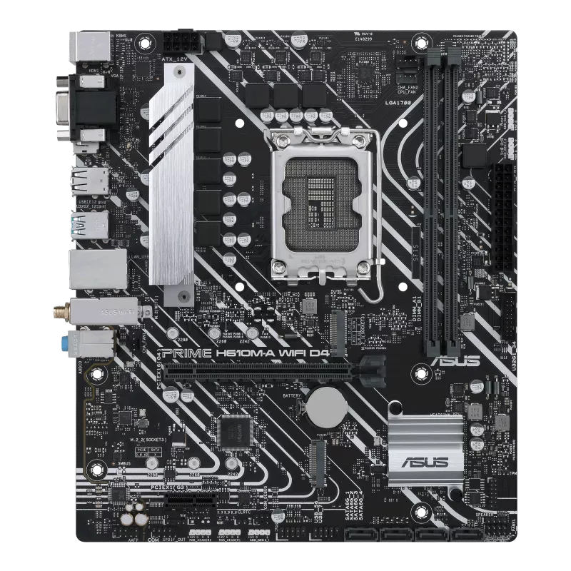 Asus PRIME H610M-A WIFI D4 LGA1700 Micro-ATX DDR4 Motherboard