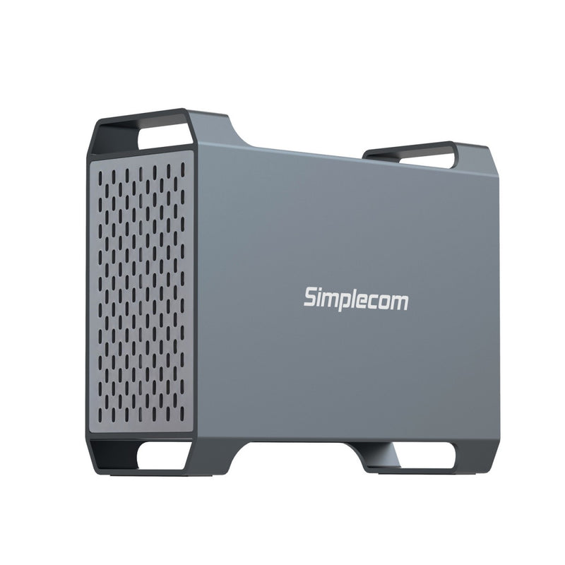 Simplecom SE482 SuperSpeed USB Dual Bay 3.5" SATA Hard Drive RAID Enclosure USB-C RAID 0/1, JBOD