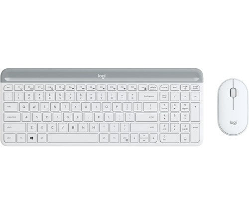 Logitech MK470 Slim Wireless Keyboard and Mouse White