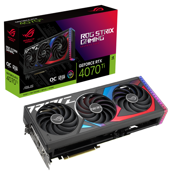 Asus ROG Strix GeForce RTX 4070 Ti Gaming OC 12GB ROG-STRIX-RTX4070TI-O12G-GAMING Graphics Card