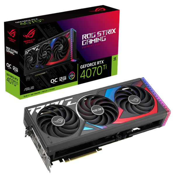 Asus ROG Strix GeForce RTX 4070 Ti Gaming OC 12GB ROG-STRIX-RTX4070TI-O12G-GAMING Graphics Card