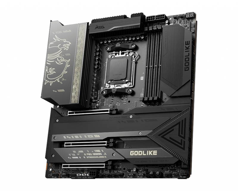 MSI MEG X670E GODLIKE KIT AMD AM5 ATX Motherboard, 4x DDR5~128GB,3x PCIe x16,4x M.2,8x SATA 6Gb/s,3x USB 3.2,2x USB 2.0