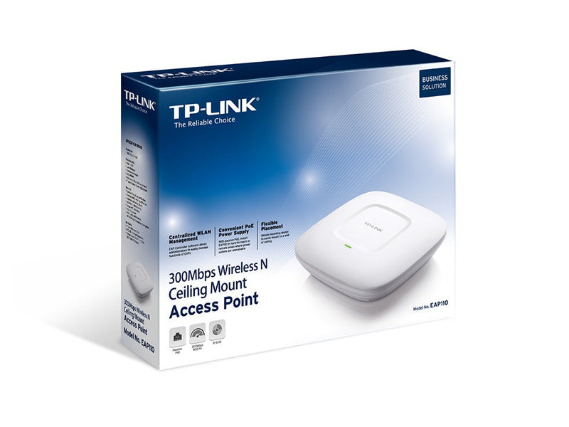 TP-LINK EAP110 WLAN access point 300 Mbit/s Power over Ethernet (PoE) White