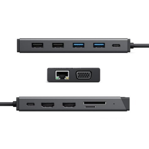 Alogic MV2 USB-C 12-in-1 Dual Full HD Display Mini Docking Station