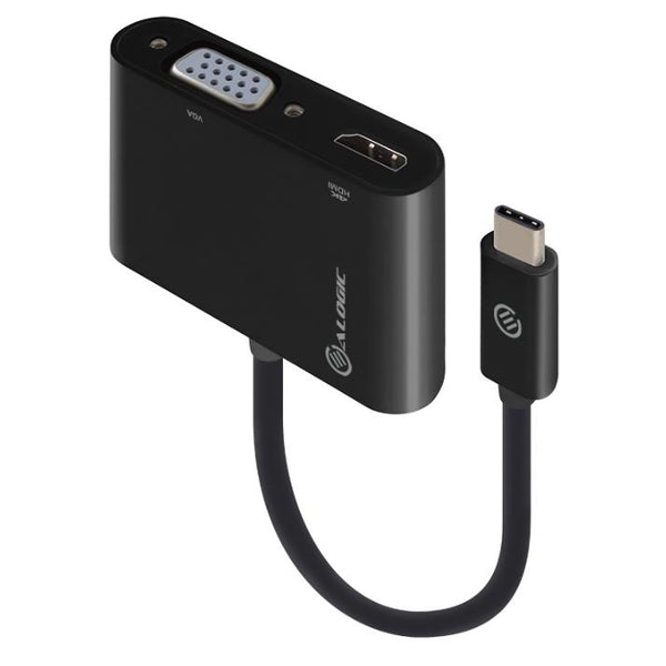 ALOGIC (UCVGHD-ADP) 2-in-1 USB-C to HDMI + VGA Adapter, Male to 2-Female