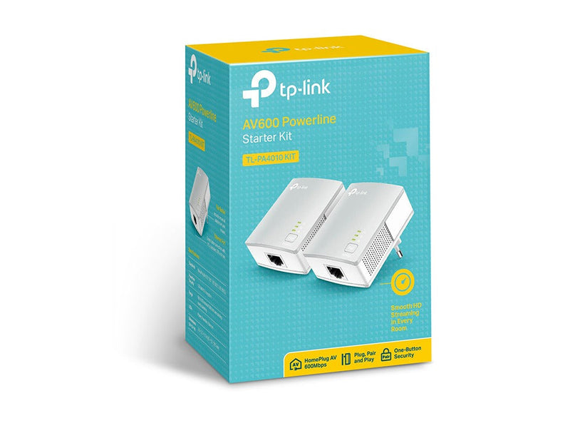 TP-LINK TL-PA4010 KIT PowerLine network adapter 600 Mbit-s Ethernet LAN White 2 pc(s)