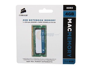 Corsair memory module 4 GB DDR3 1333 MHz CMSA4GX3M1A1333C9
