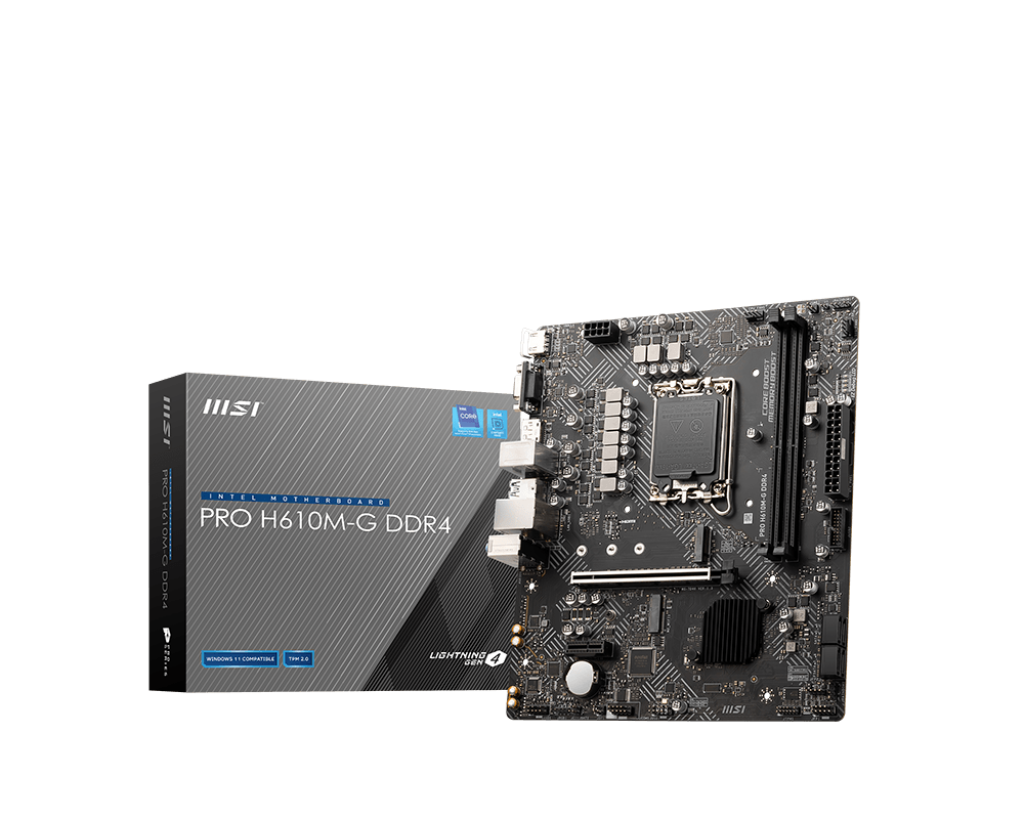 MSI PRO H610M-G DDR4 Micro ATX Motherboard