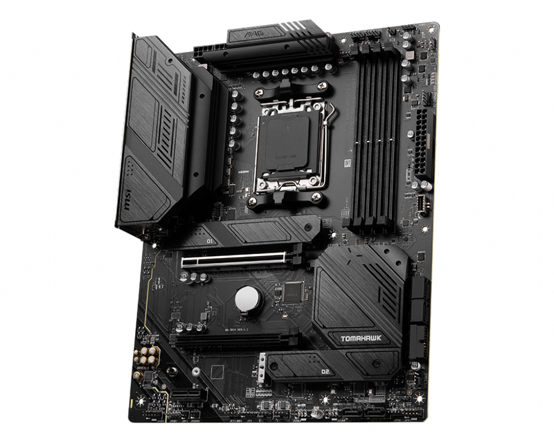 MSI MAG B650 TOMAHAWK WIFI AMD AM5 M-ITX Motherboard, 4x DDR5 ~64GB, 1x PCI-E x16, 3x M.2, 6x SATA, 2x USB2.0, 8x USB 3.2, 1x USB-C