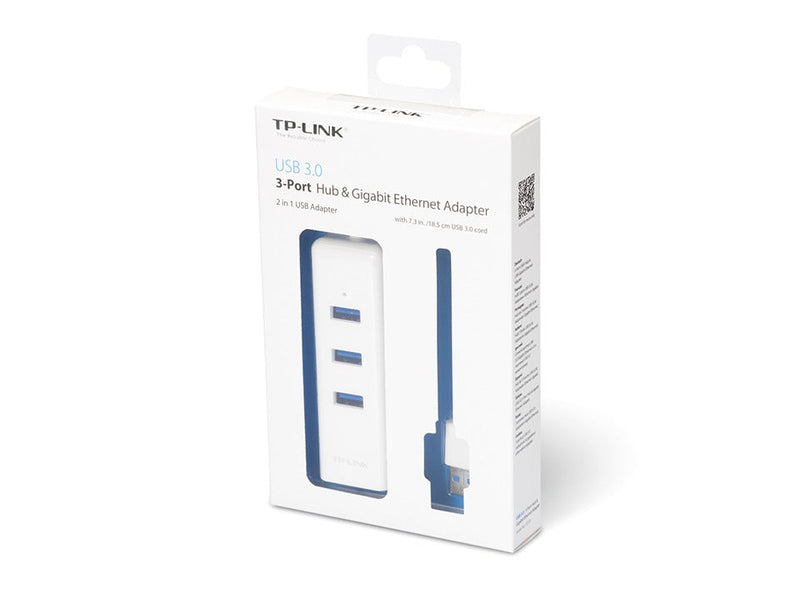 TP-LINK UE330 interface hub USB 3.0 (3.1 Gen 1) Type-A 1000 Mbit/s White
