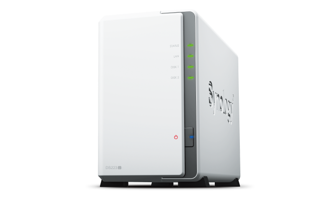 Synology DiskStation DS223J 2-Bay 3.5" Diskless 1xGbE NAS (Tower) , Realtek RTD1619B , 1GB RAM DDR4, 2 x USB3.2, 2 Yr Wty