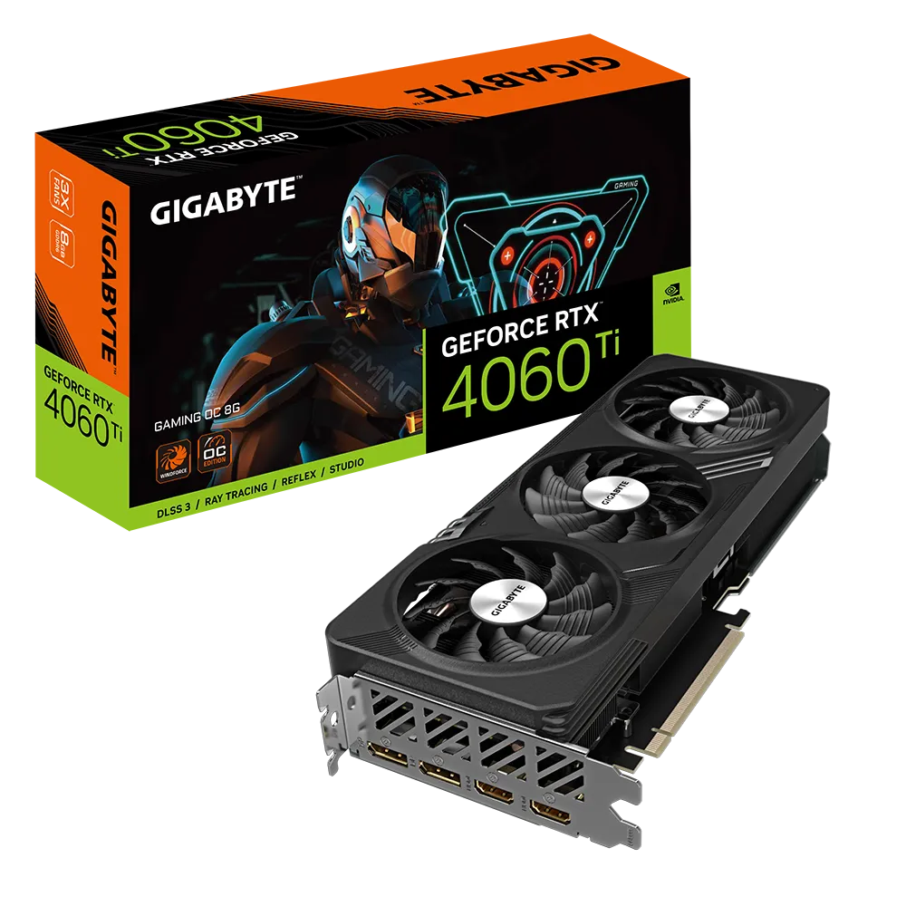 Gigabyte GV-N406TGAMING OC-8GD GeForce RTX 4060 Ti GAMING OC 8G Gaming Graphics Card