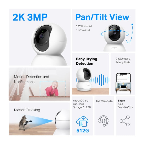 TP-Link TC71 Pan/Tilt Home Security Wi-Fi Camera