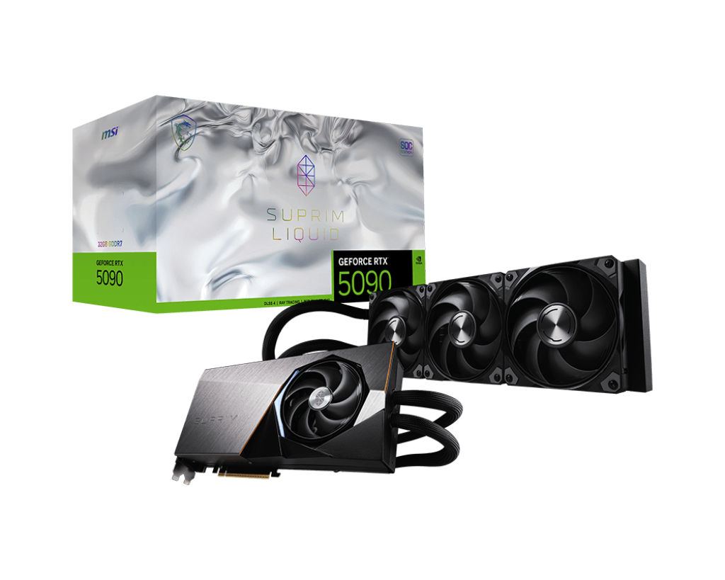 MSI GeForce RTX™ 5090 32G SUPRIM LIQUID SOC Gaming Graphics Card