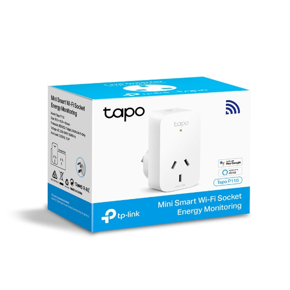 TP-Link Tapo P110 Mini Smart Wi-Fi Socket, Energy Monitoring