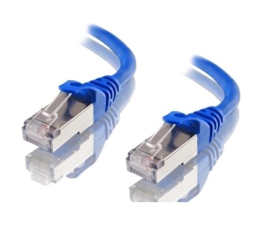 Astrotek AT-RJ45BLUF6A-1.5M CAT6A Shielded Ethernet Cable 1.5m Blue Color 10GbE RJ45 Network LAN Patch Lead S/FTP LSZH Cord 26AWG