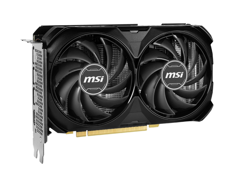 MSI GeForce RTX 4060 Ti VENTUS 2X BLACK 16G OC Gaming Graphics Card 2610 MHz Boost Clock, 16GB GDDR6,DisplayPort x 3 (v1.4a),HDMI x 1