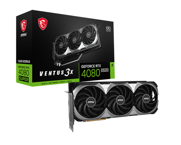 MSI GeForce RTX 4080 SUPER 16G VENTUS 3X OC Gaming Graphics Card