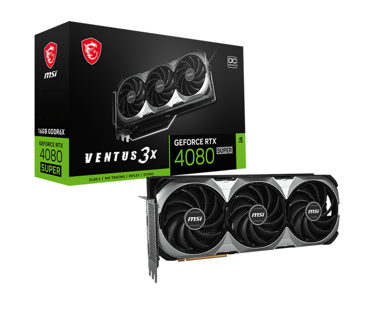 MSI GeForce RTX 4080 SUPER 16G VENTUS 3X OC Gaming Graphics Card