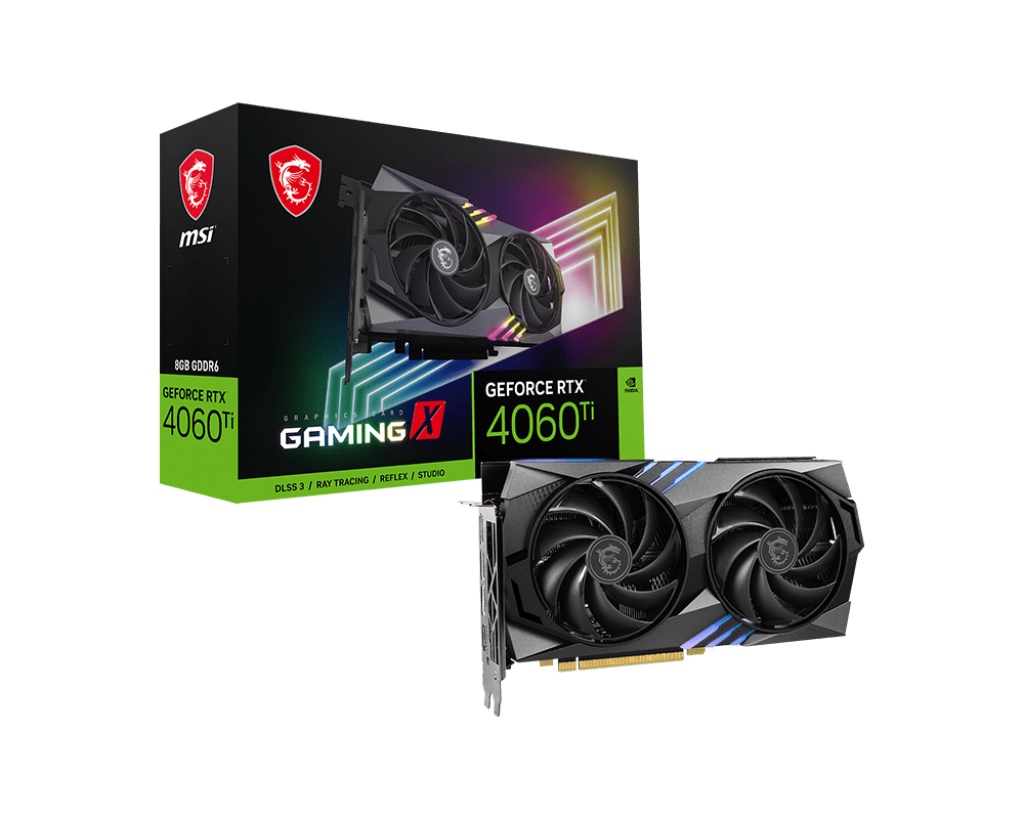 MSI GeForce RTX 4060 Ti GAMING X 8G Gaming Graphics Card