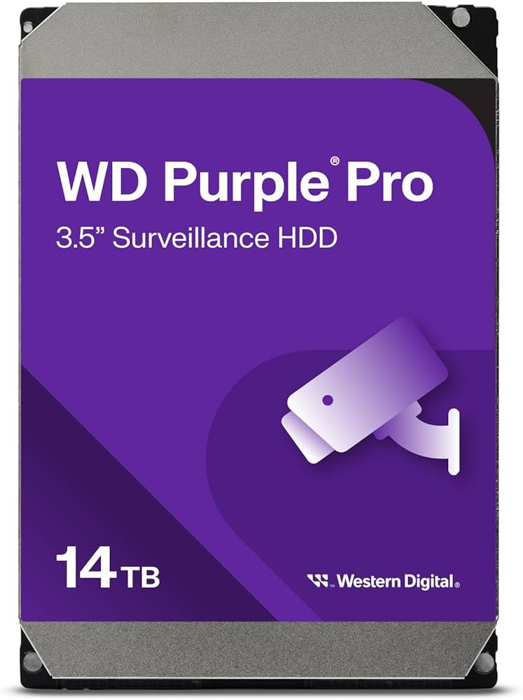 Western Digital WD142PURP WD Purple Pro 14TB 3.5" WD142PURP Smart Video HDD