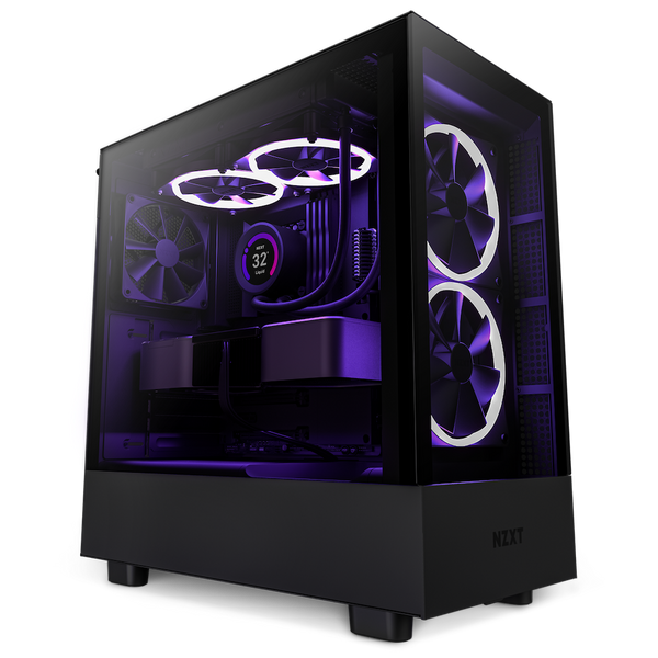 NZXT H Series H5 Elite Edition ATX Mid Tower Chassis All Black color