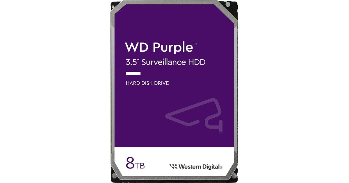 Western Digital WD85PURZ Purple 8TB 3.5" Surveillance HDD 256MB Cache SATA3