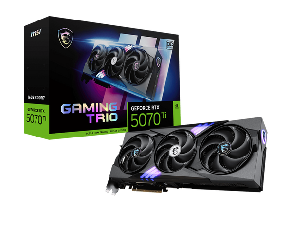 MSI GeForce RTX 5070 Ti 16G GAMING TRIO OC PLUS Gaming Graphics Card