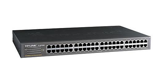 TP-Link TL-SF1024 24-port 10/100M Switch, 24 10/100M RJ45 ports, 1U 19-inch rack-mountable steel case