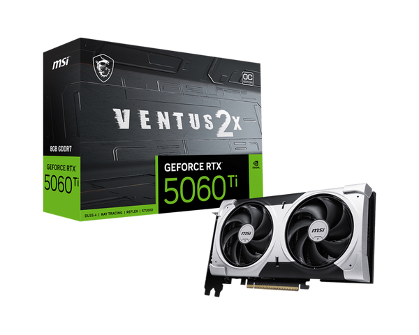 MSI GeForce RTX 5060 Ti 8G VENTUS 2X PLUS Gaming Graphics Card