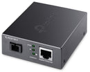 TP-Link FC311B-2 10/100/1000 Mbps RJ45 to 1000 Mbps Single-mode SC WDM Bi-Directional Fiber Converter