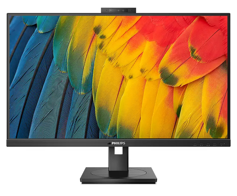 Philips 24B1U5301H 23.8" (16:9) FHD Monitor. IPS, 1920x1080, 4ms, 75Hz, HDMI, DP, USB-C/90W PD, RJ45, DP Out, Webcam, KVM, MultiView, H/Ad, Speaker, 4YR