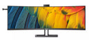 Philips 45B1U6900CH 45" (32:9) DQHD SuperWide Curved Monitor. VA, 5120x1440, 4ms, 75Hz, HDMI(2), DP, USB-C(2)/100W PD, RJ45, H/Adj, Webcam, KVM, MultiVeiw, Speaker, 4YR
