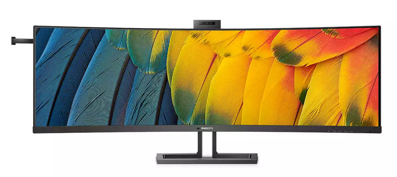 Philips 45B1U6900CH 45" (32:9) DQHD SuperWide Curved Monitor. VA, 5120x1440, 4ms, 75Hz, HDMI(2), DP, USB-C(2)/100W PD, RJ45, H/Adj, Webcam, KVM, MultiVeiw, Speaker, 4YR