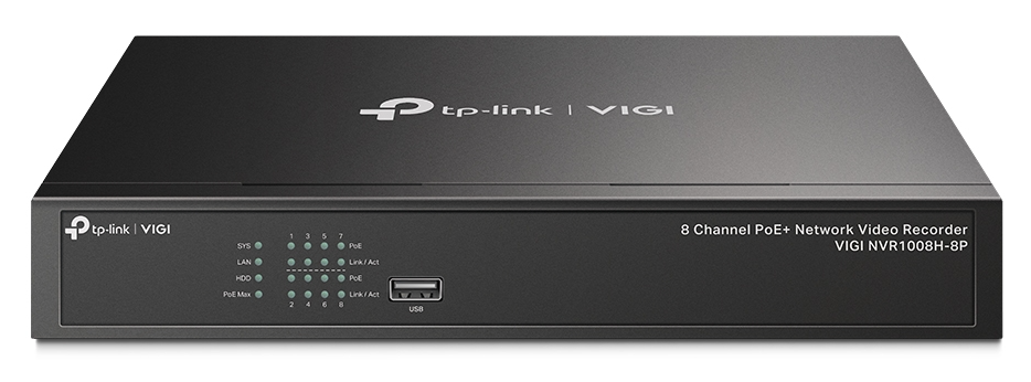 TP-Link VIGI NVR1008H-8P 8 Channel PoE+ Network Video Recorder