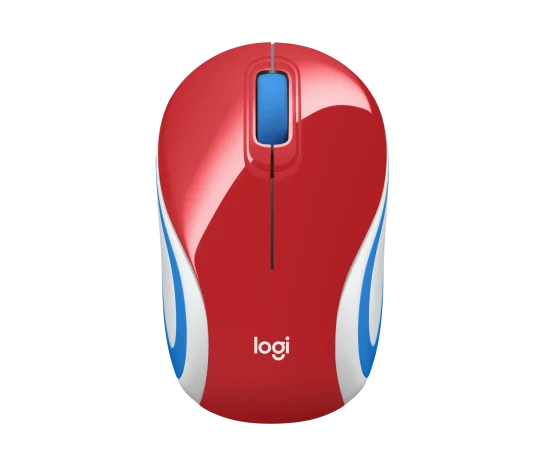 Logitech 910-005373 M187 Wireless Mouse. Bright Red