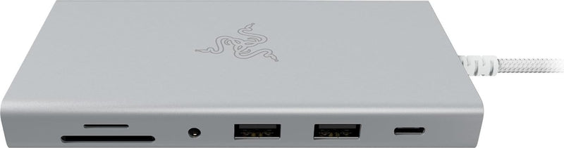 Razer RC21-02250200-R3M1 USB C Dock - 11-in-1 Multiport Adapter (Mercury Edition) - FRML Packaging