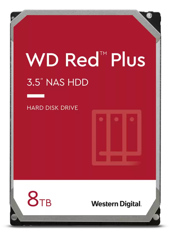 Western Digital WD80EFPX Red Plus 8TB 3.5" NAS Hard Drive
