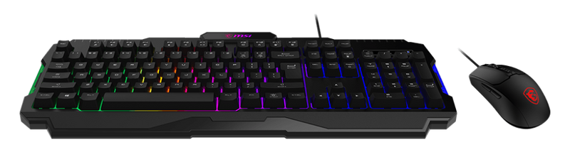 MSI FORGE GK100 COMBO Gaming Keyboard & Mouse Combo. Black