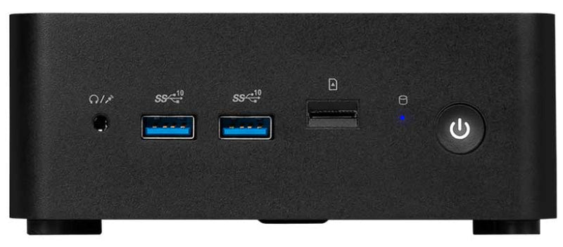 MSI Cubi NUC 1M-001BAU Cubi NUC Barebone Mini PC. Black, Core 7 150U/Up to DDR5/2*M.2/2*HDMI/2*TBT/2*LAN/Wifi6/Card Reader/Switch Cable/3Y