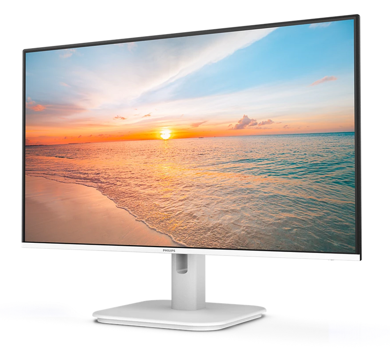 Philips 24E1N1100AW 23.8" (16:9) FHD Monitor. IPS, 1920x1080, 4ms, 100Hz, VGA, HDMI, Speaker, White, 3YR