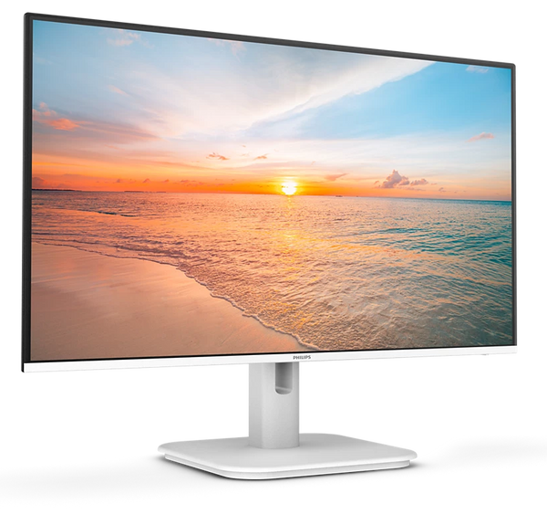Philips 24E1N1100AW 23.8" (16:9) FHD Monitor. IPS, 1920x1080, 4ms, 100Hz, VGA, HDMI, Speaker, White, 3YR
