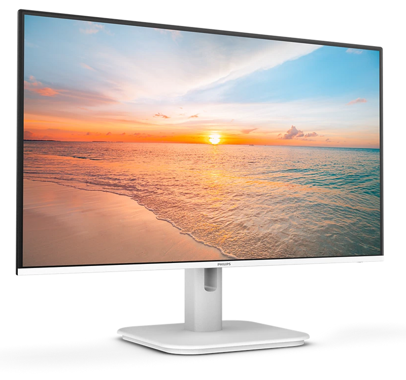 Philips 24E1N1100AW 23.8" (16:9) FHD Monitor. IPS, 1920x1080, 4ms, 100Hz, VGA, HDMI, Speaker, White, 3YR