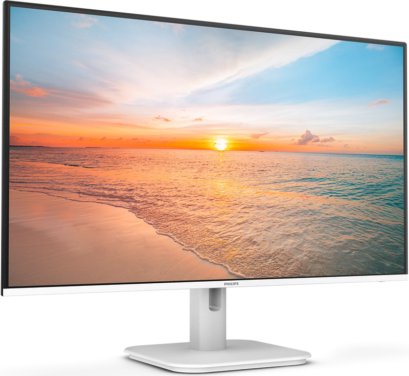 Philips 27E1N1100AW 27" (16:9) FHD Monitor. IPS, 1920x1080, 4ms, 100Hz, VGA, HDMI, Speaker, White, 3YR